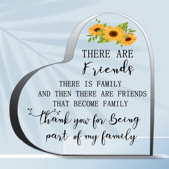 There Are Friends There Is Family Marriage Gift Wedding Anniversary Heart Marriage Keepsake Decoration Gift For Couple Parent Women Mom Husband Wife