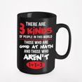 thumbnail image 1 of There Are Three Kinds Of People In This World Funny Math, Black 15oz Ceramic Mug, 1 of 5