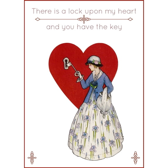 There Is A Lock Upon My Heart - And You Have The Key Poster Print By ?? Mary Evans Picture Library