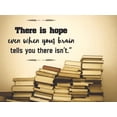 thumbnail image 1 of There Is Hope Quote Positive Life Motivation Inspiration Quotes Motivational Saying Wall Art Sticker Designs Vinyl Stickers For Home House Walls Rooms Windows Bedroom Decoration Size (18x20 inch), 1 of 3