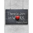 thumbnail image 1 of There Is Joy In Work Poster -Image by Shutterstock, 1 of 2