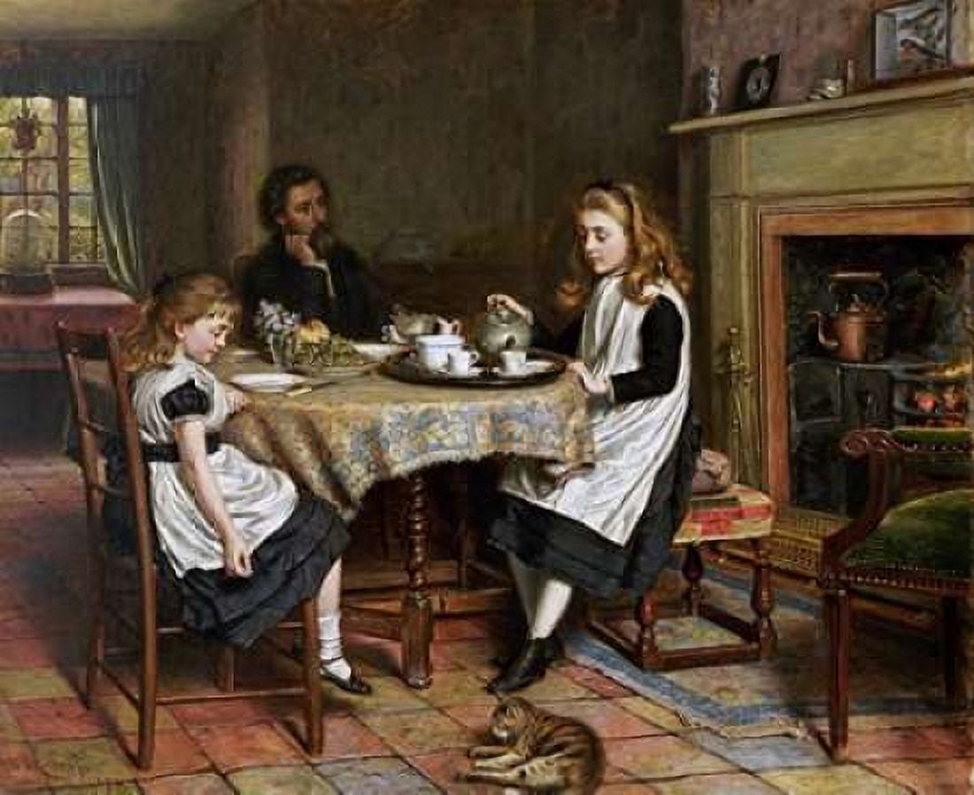 There Is No Fireside Canvas Art - George Goodwin Kilburne (20 x 24)