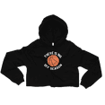 thumbnail image 1 of There Is No Off Season" Women's Crop Hoodie by LU JACKS® (Black, L), 1 of 1