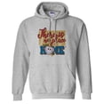 thumbnail image 1 of There Is No Place Like Home Baseball Hoodie Sweatshirt Unisex X-Large Grey, 1 of 5