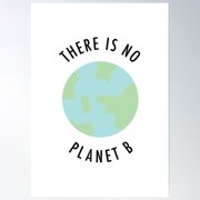 There Is No Planet B Poster Wall Art, Modern Wall Decor For Living Room Bedroom, 8x12 UNFRAMED