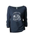 thumbnail image 1 of There Is No Planet B Women's Fashion Slouchy 3/4 Sleeves Raglan Lightweight Sweatshirt Navy Large, 1 of 3
