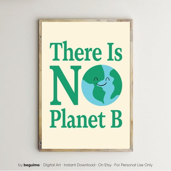 There Is No Planet Bclimate Changeclassroom Printsteacher Wall Decorkids Educational Wall Artplanet Earthtoddlerchildren