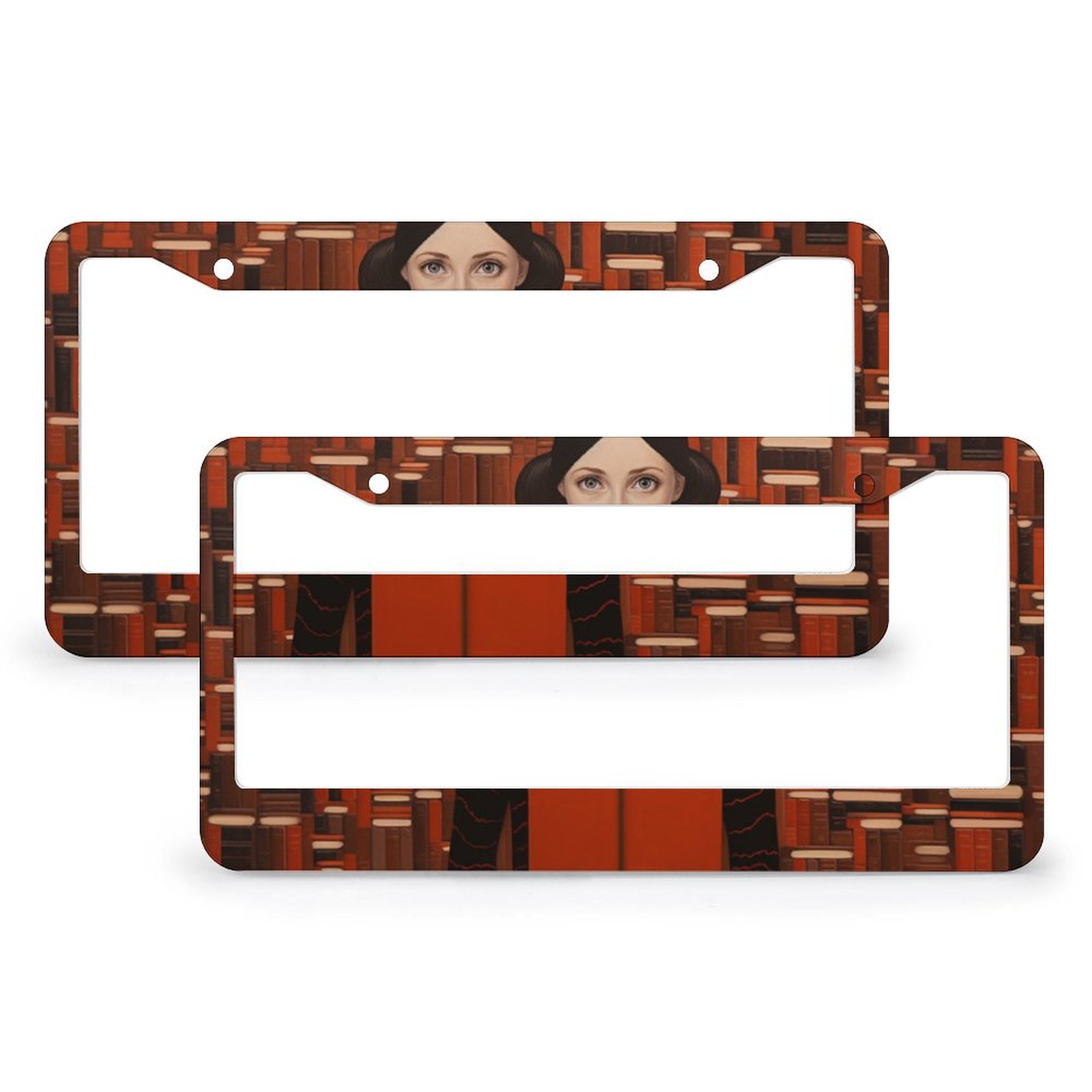 There Is No Such Thing As Too Many Books License Plate Cover 2 PCS ...