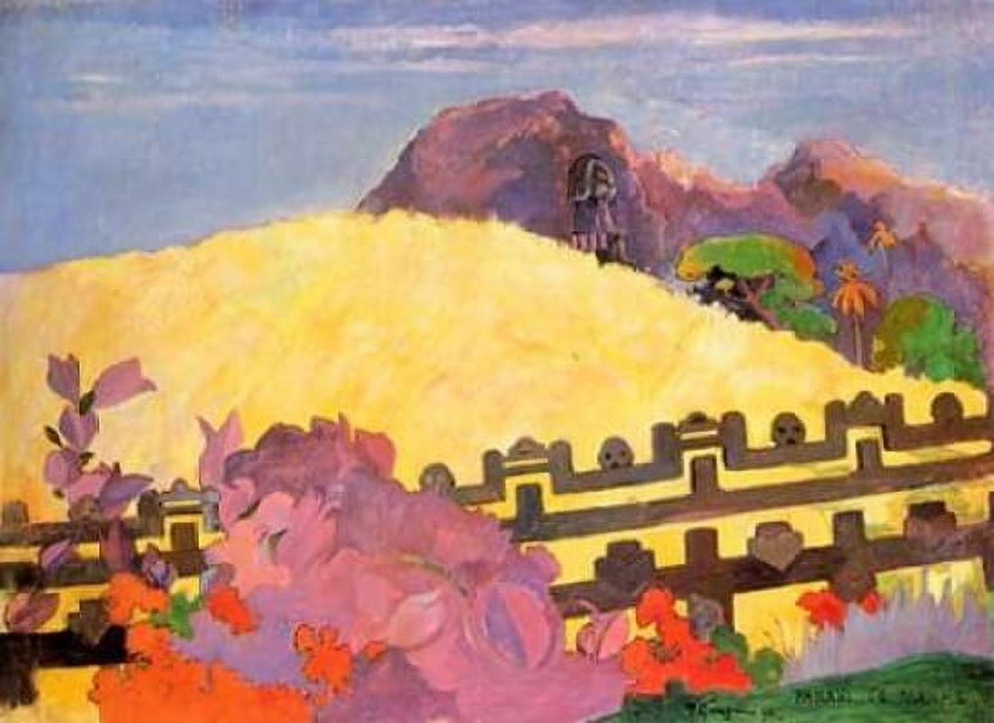 There Is The Temple Canvas Art - Paul Gauguin (20 x 28)