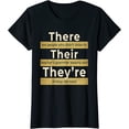 thumbnail image 1 of There Their They're T shirt English Grammar Funny Teacher T-Shirt, 1 of 3
