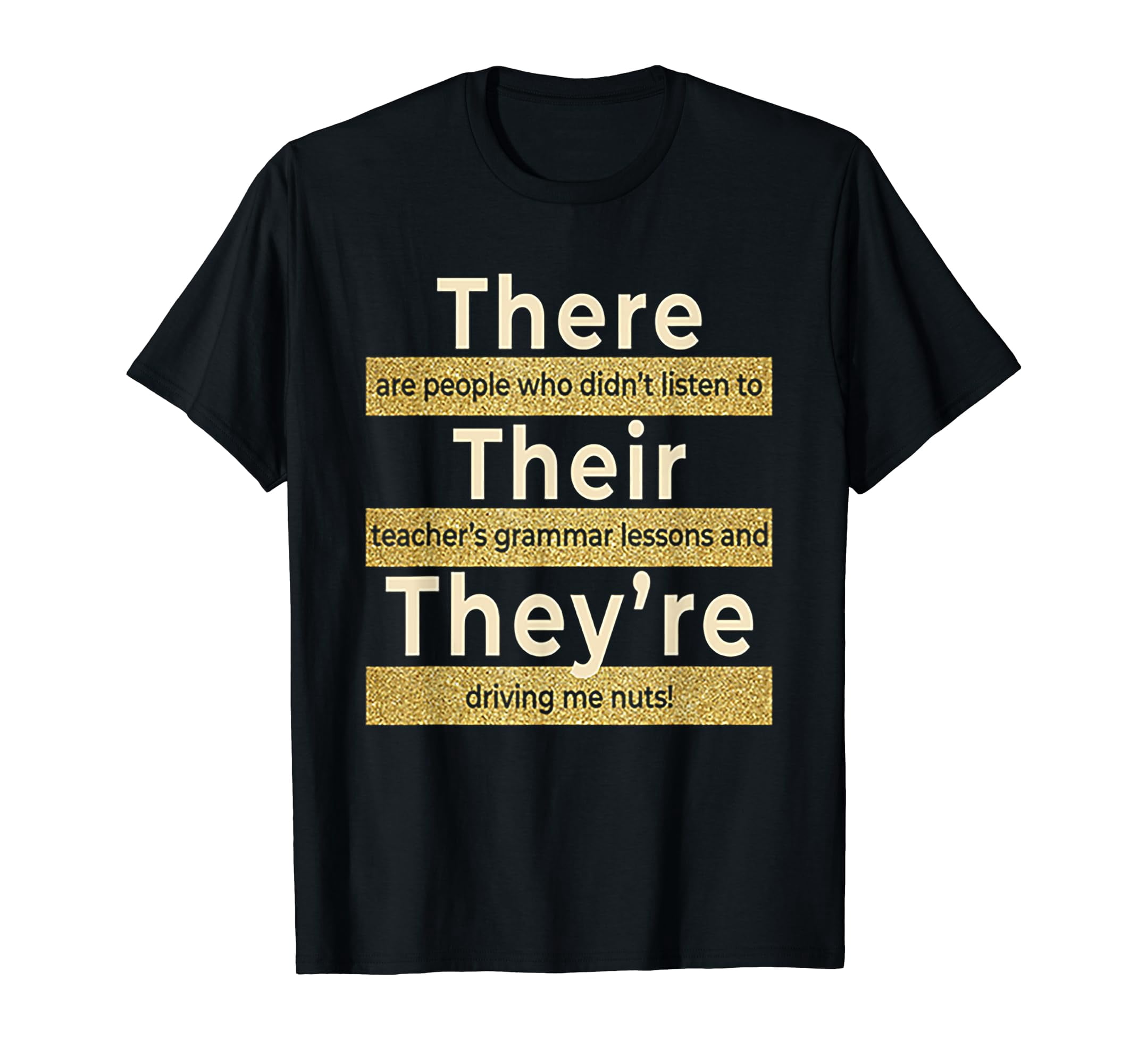 There Their They're T shirt English Grammar Funny Teacher T-Shirt ...