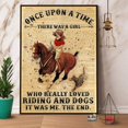 thumbnail image 1 of There Was A Girl Riding and Dogs Retro Metal Tin Sign Vintage Aluminum Sign for Home Decor Room Metal Decor 12x16 Inch, 1 of 5