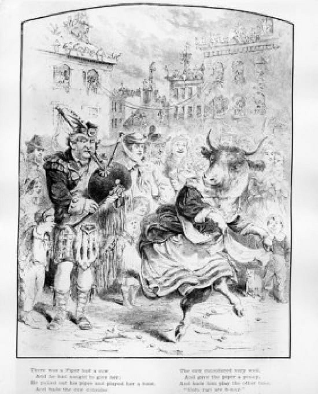 There Was A Piper had a cow from Riverside Magazine For Young People Vol I 1867 Canvas Art - (24 x 36)