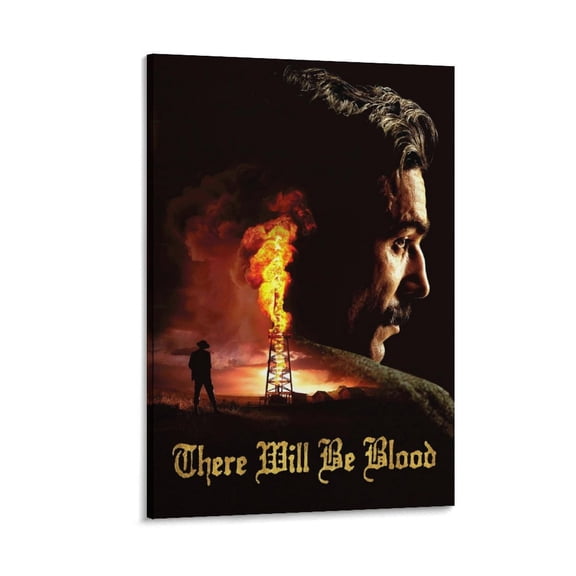 There Will Be Blood Movie Poster Posters Wall Art Painting Canvas Gift Living Room Prints Bedroom Decor Poster Artworks 12x18inch(30x45cm)