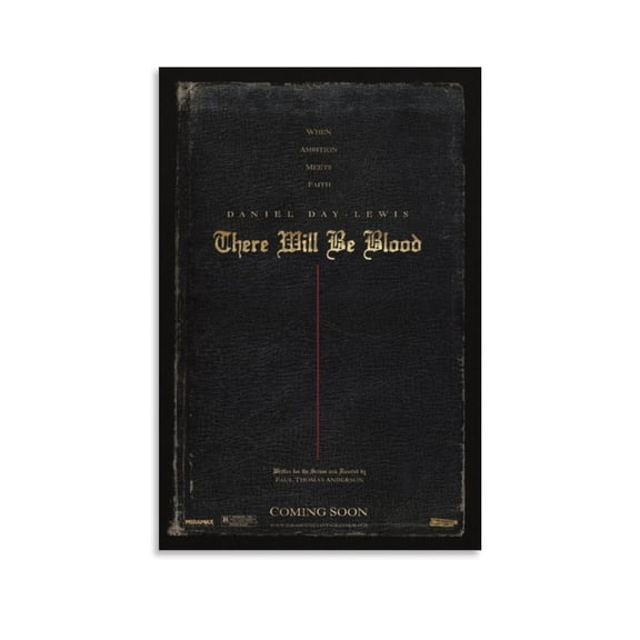 There Will Be Blood Movie Poster Posters Wall Art Painting Canvas Gift Living Room Prints Bedroom Decor Poster Artworks 12x18inch(30x45cm)