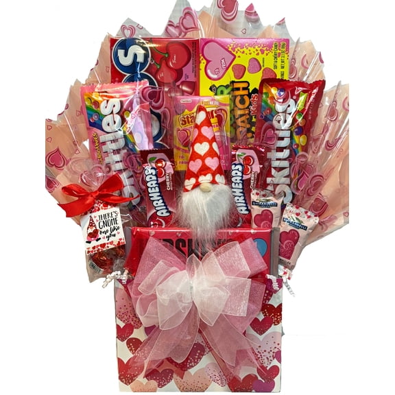 "There is Gnome One like You" Valentine's Day Food Gift Basket- Chocolate and Candy Bouquet