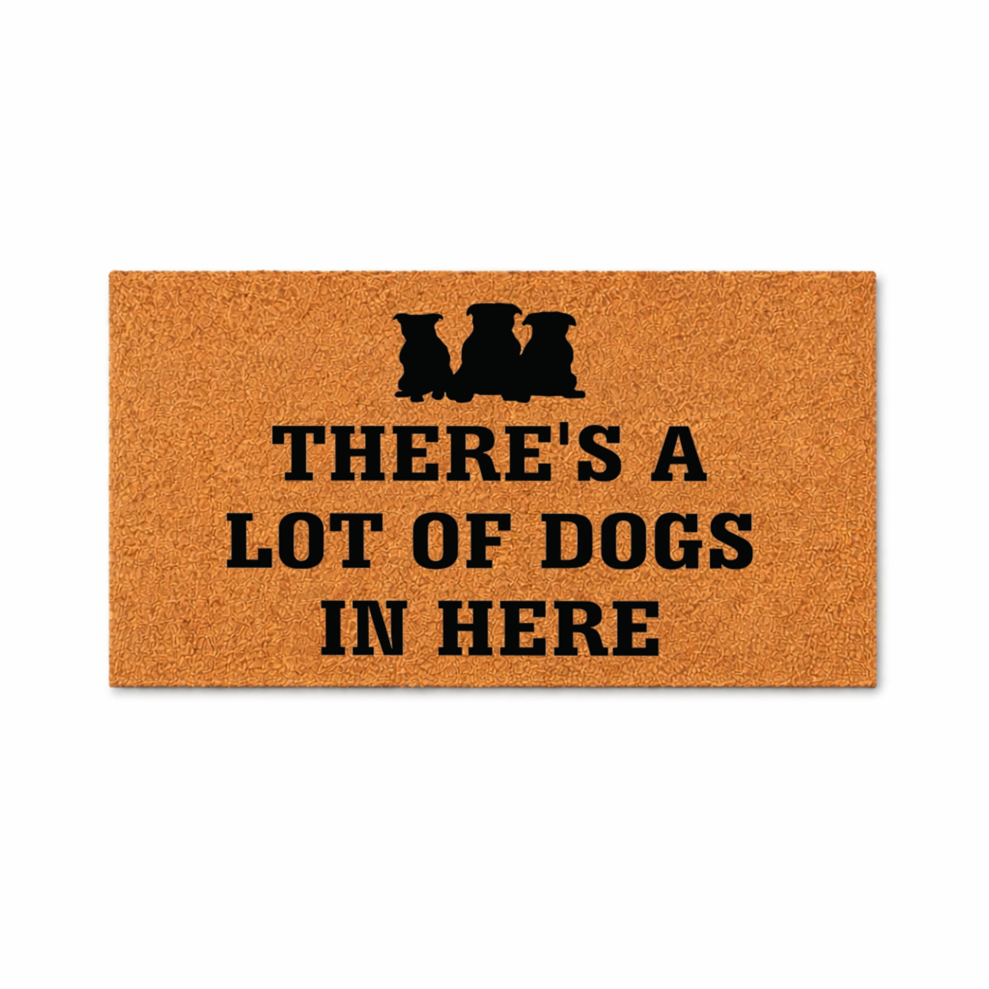 There's A Lot Of Dogs In Here Doormat, Funny Dog Quote Door Mat, Indoor Outdoor Entryway Rug, Pet Owner Gift 5844 (24x36 inches) 5844