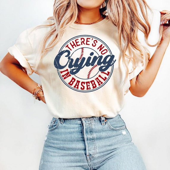 There's No Crying In Baseball Shirt, Base Ball Mom Shirt, Baseball Mama Tee Shirt, Funny Baseball Tees, Baseball Coach T Shirt