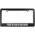 thumbnail image 1 of There's No Crying In Cross Country License Plate Tag Frame, Carbon Fiber Pattern, 1 of 1