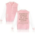 thumbnail image 1 of There's Power In The Name of Jesus Hoodie Baseball Uniform Jackets Men Women Jesus Saves Fashion Autumn Streetwear Coats, 1 of 5