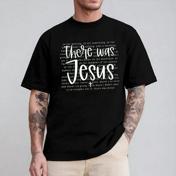 There was Jesus Shirt, Christian Comfort Colors Shirt, Bible Verse Shirt, Faith Shirt, Womens And Men Christian Tee.