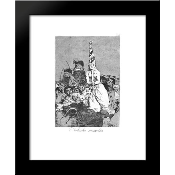 There was no help 20x24 Framed Art Print by Francisco Goya
