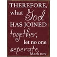 thumbnail image 1 of Therefore What God has Joined Together Metal Sign, 1 of 1