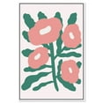 thumbnail image 1 of Theres Blush Flowers Canvas Boho Colorful Wall Art by Art Remedy, White Frame, 24" x 36", 1 of 7