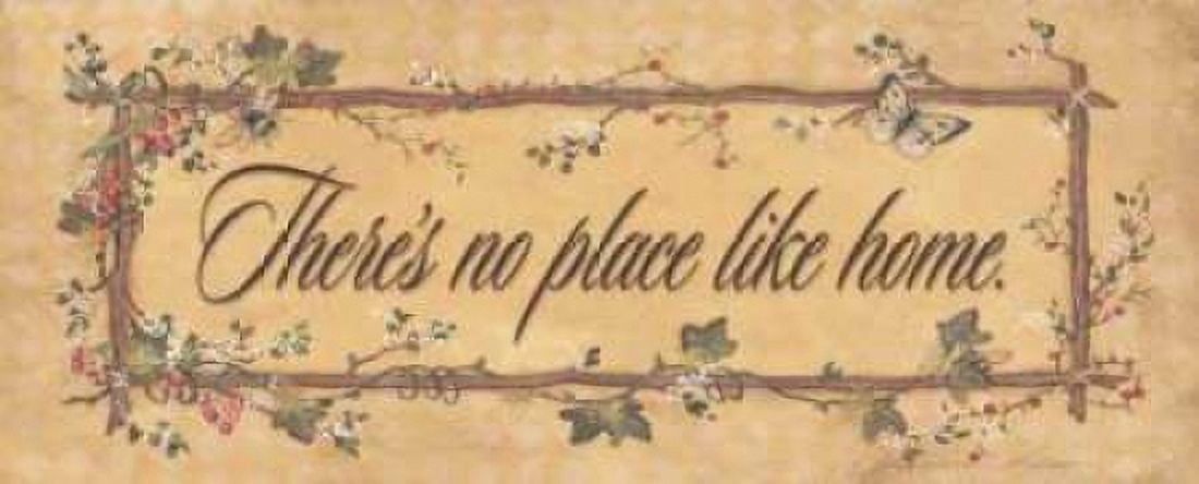 Theres No Place Like Home Canvas Art - Stephanie Marrott (24 x 48)