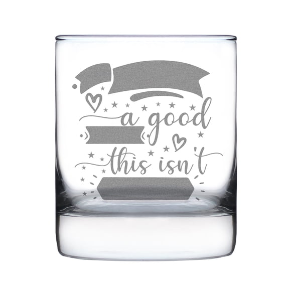 Theres a Good Chance This Isnt Water Hand Engraved 10oz Rocks Glass Funny Etched Whiskey Gift Humor Drinkware