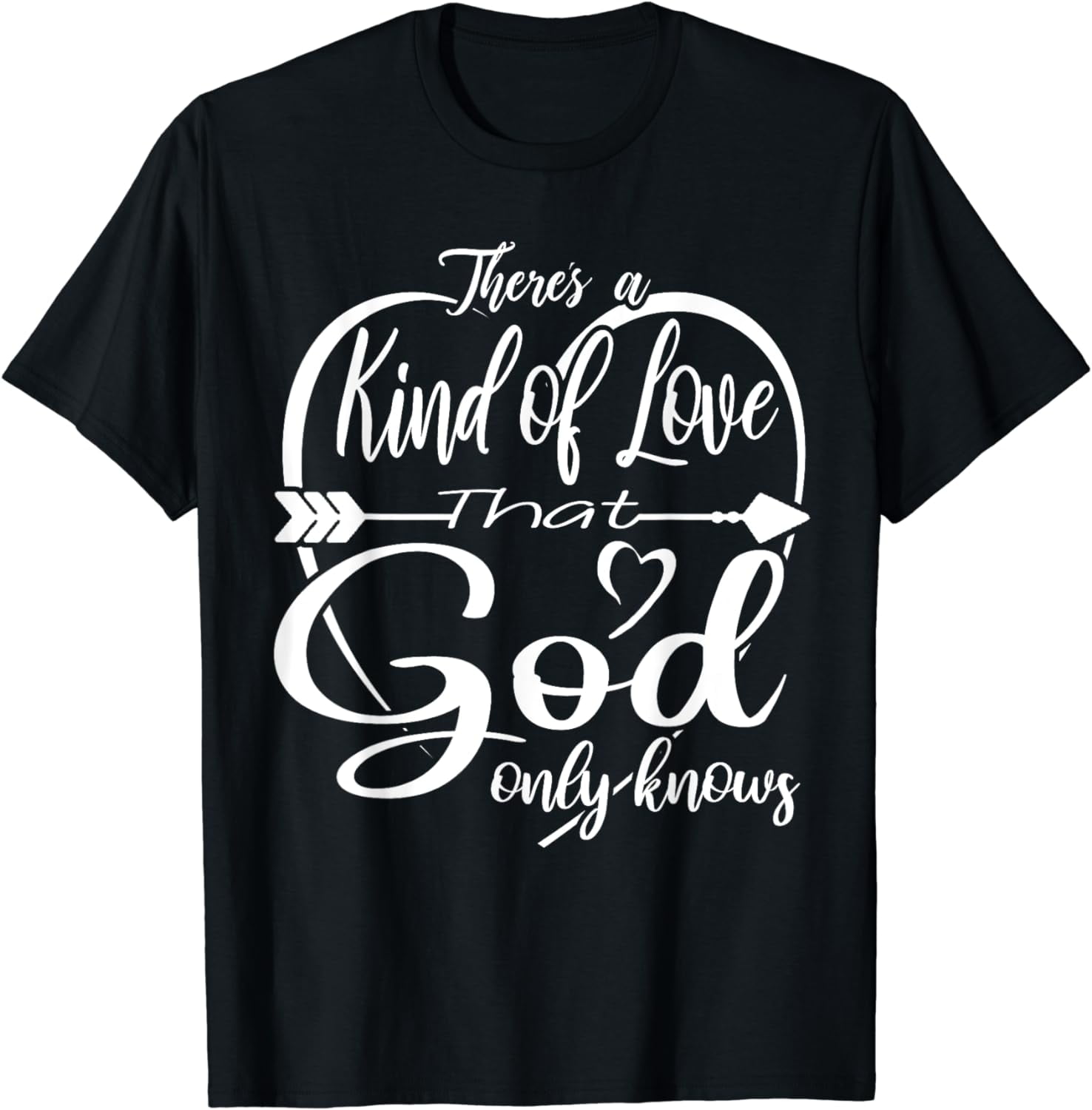 GOD ONLY KNOWS PHOTO PRINT T-SHIRT