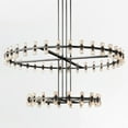 Theresa Crystal Modern Chandelier , Stainless Steel , Precision Cut K9