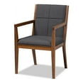 thumbnail image 1 of Theresa Mid-Century Modern Dark Grey Fabric Upholstered Living Room Accent Chair, 1 of 6