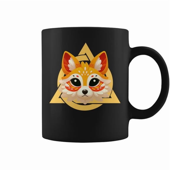 Therian Fox Mask Paws Quadrobics Therianthropy Sign Coffee Mugs