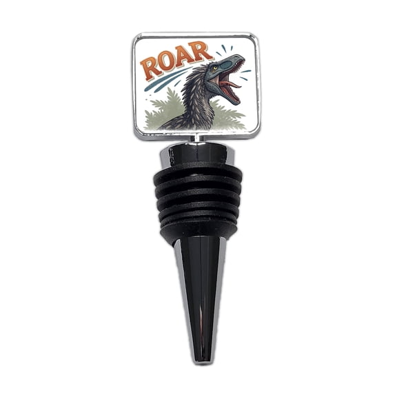 Therizinosaurus Roar Bold Dinosaur Wine Bottle Stopper Cap Plug