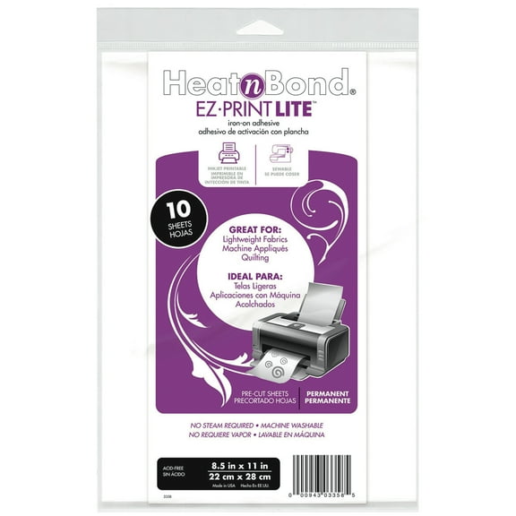 Heat N Bond EZ Print Fusible Sheets (10pk), 8-1/2in by 11in