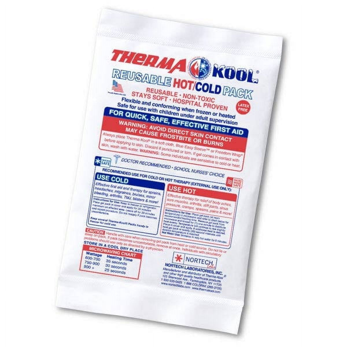 ThermaKool Reusable Hot Cold Pack, 4" x 6"