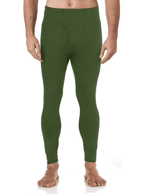 Thermal Bottom for Men Thermal Compression Bottoms for Men Base Layer Cold Weather , Army Green, 2X-Large
