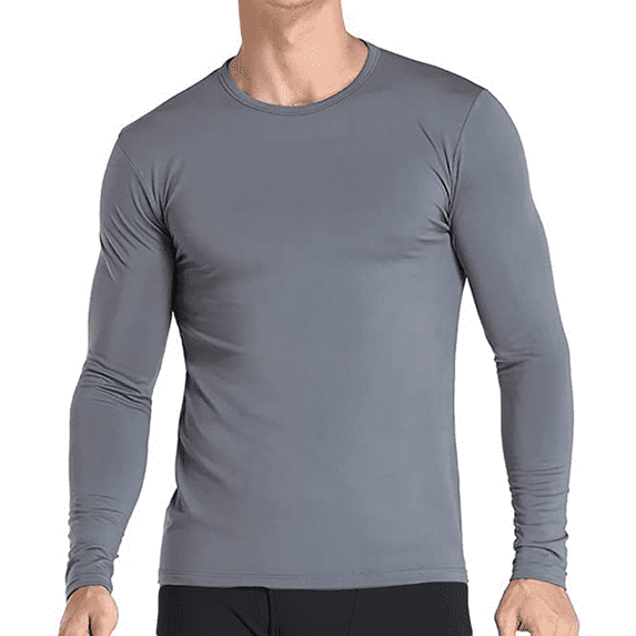 Therma Pro Thermal Shirt for Men Long Sleeve Thermal Compression Tops for Men Base Layer Cold Weather , Charcoal Gray, X-Large