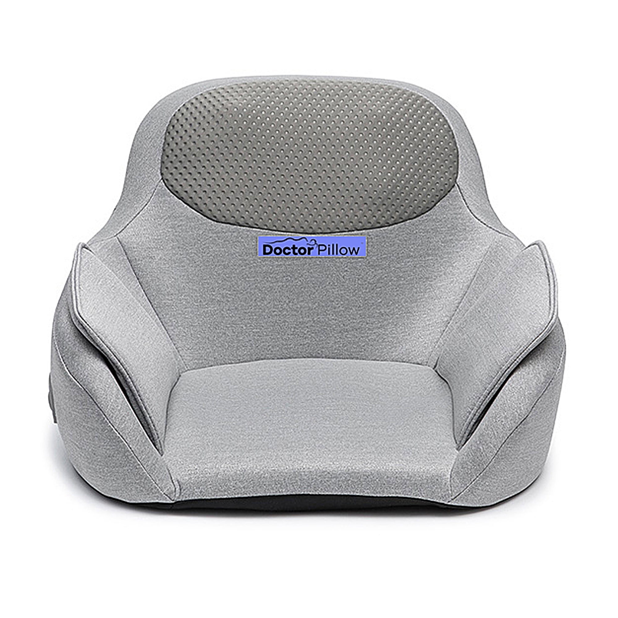 Gray Foldable Heated Massage Chair with Remote Control