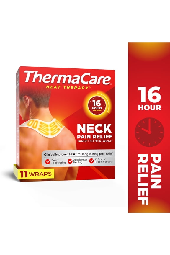 Shoulder, Neck, & Back Pain Relief Heat Wraps, 11 Count