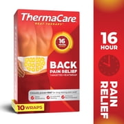 ThermaCare Advanced Back & Hip HeatWraps, Long-Lasting, Disposable Heat Therapy for Lower Back Pain, Muscle Soreness, & Herniated Discs, Drug-Free 10ct