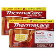 ThermaCare Back Pain Therapy HeatWraps Lower Back and Hip S M 3 Count Pack of 2