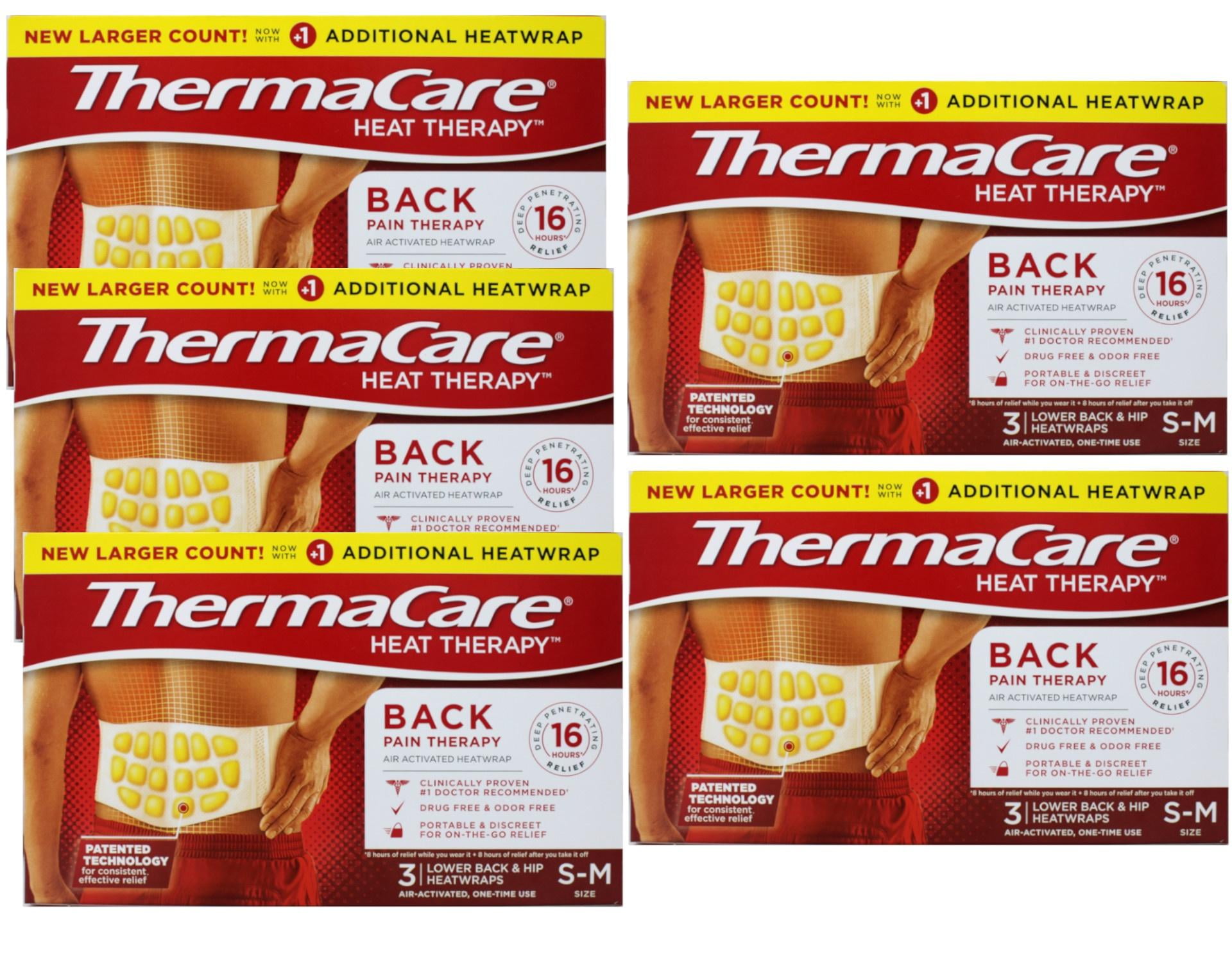 ThermaCare Back Pain Therapy Lower Back & Hip Small/Medium Pain Relief Heat Wraps, 3 Count 5