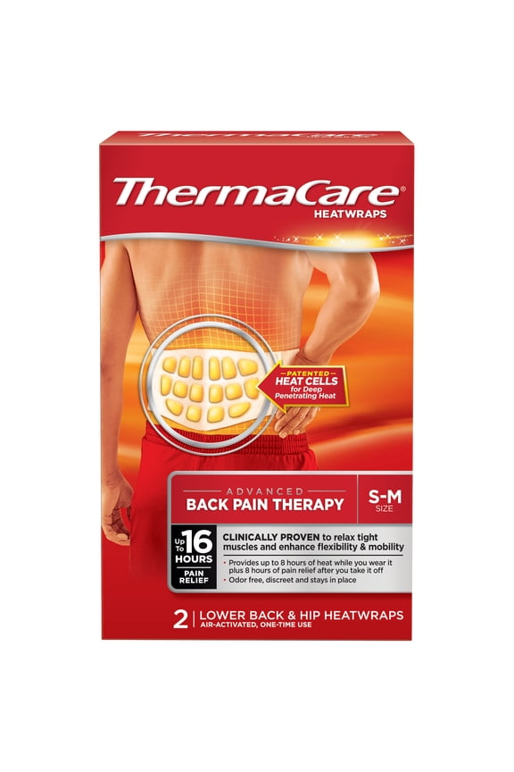 Heat Wraps Advanced 16Hrs Lower Back & Hip Pain Relief, 2 ct