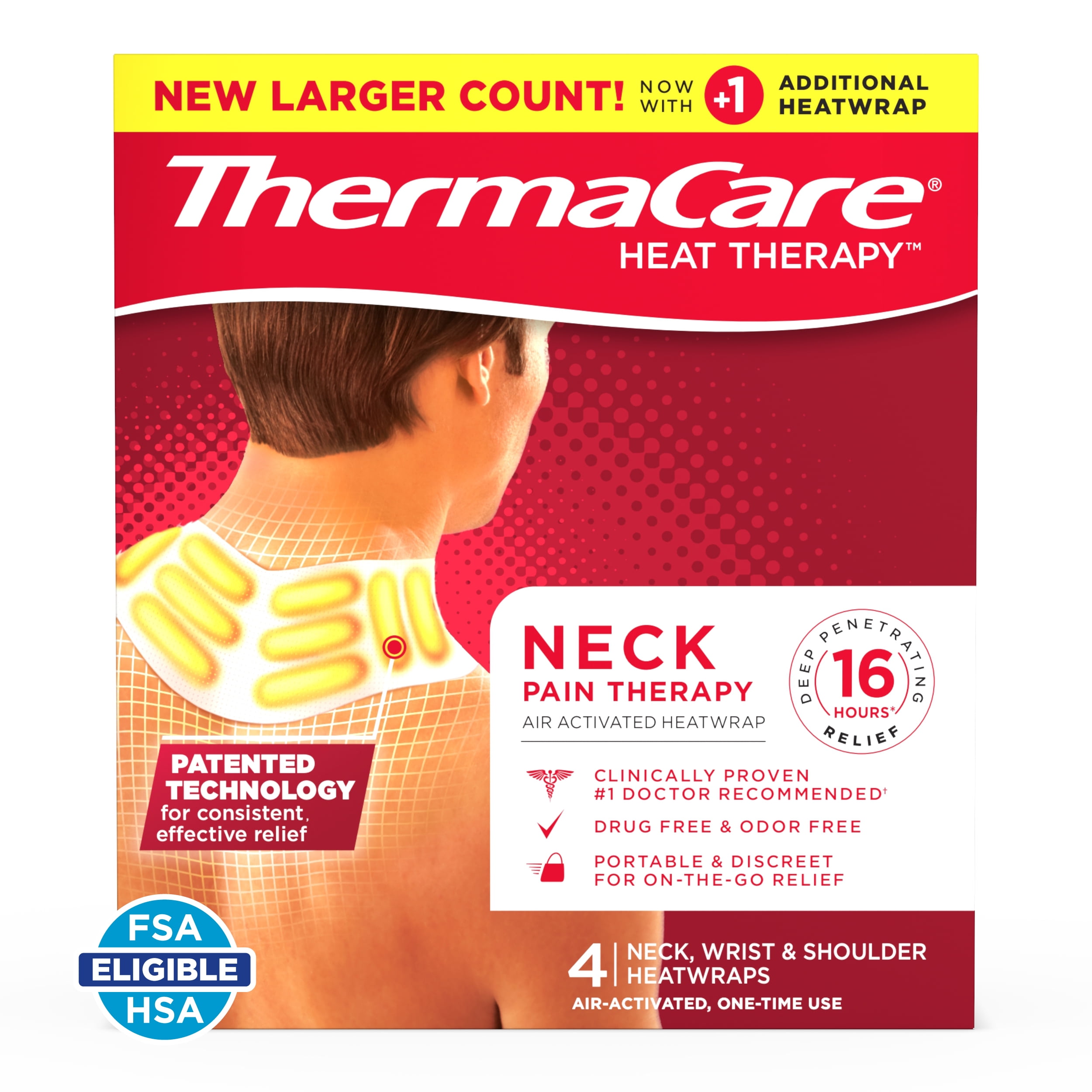 ThermaCare Neck Pain Therapy, Shoulder, and Wrist Pain Relief Patches