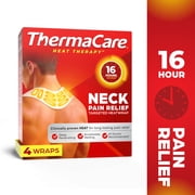 ThermaCare Heat Wraps for Neck, Shoulder, Wrist & Back Pain Relief, 4 Count