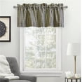 thumbnail image 1 of ThermaLogic Checkmate Patterned Cotton Duck Insulated Curtain Panel Pair and Valance Navy - 40" x 15", 1 of 5