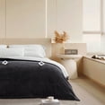 thumbnail image 1 of ThermaSnug Flannel to Sherpa Electric Heated Blanket Queen Size, Super Cozy Soft Heating Electric Blanket for Bed with 10 Heating Levels and Auto Shut-Off, Charcoal, 84"x90", 1 of 8