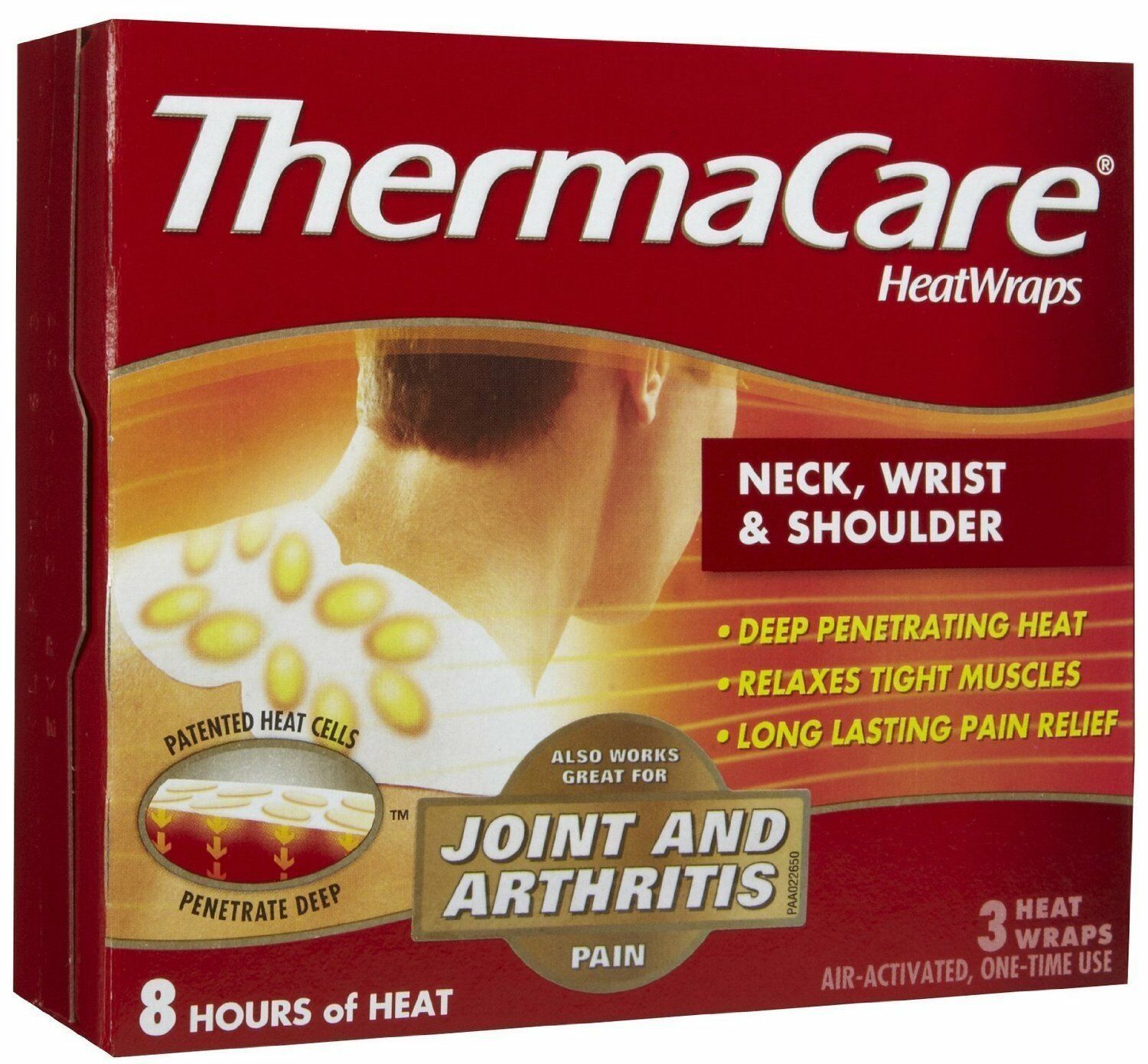 Thermacare Heatwraps Advanced AirActivated Neck Pain Therapy Relief, 3Ct, 6Pack